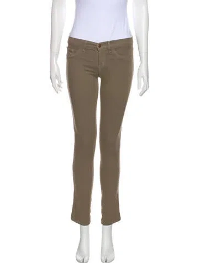 Pre-owned J Brand Low-rise Skinny Leg Jeans In Neutral