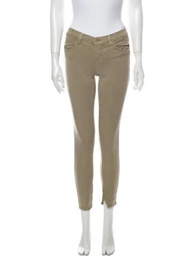 Pre-owned J Brand Low-rise Skinny Leg Jeans In Neutral