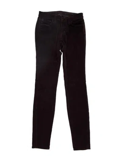 Pre-owned J Brand Low-rise Skinny Leg Jeans In Purple