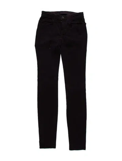 Pre-owned J Brand Low-rise Skinny Leg Jeans In Purple