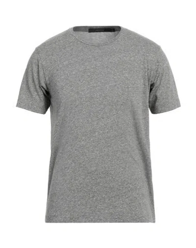 J Brand Man T-shirt Grey Size Xl Polyester, Cotton, Rayon