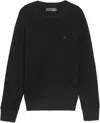 J Brand Men's Black Coolidge Wool Crew Neck Sweater In Black