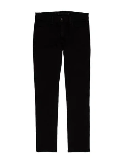 Pre-owned J Brand Mid-rise Skinny Leg Jeans In Black