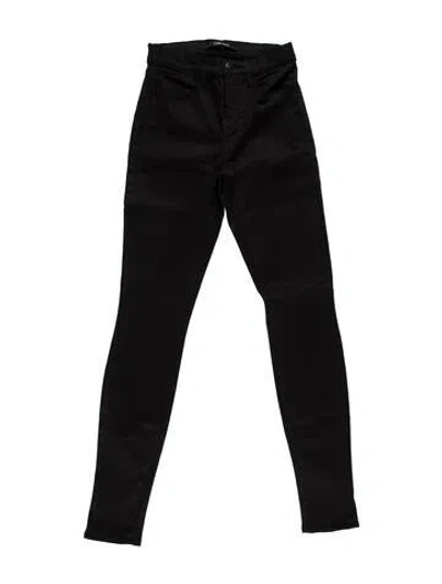 Pre-owned J Brand Mid-rise Skinny Leg Jeans In Black