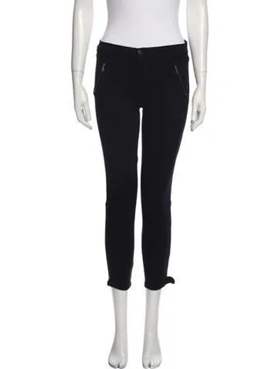 Pre-owned J Brand Mid-rise Skinny Leg Jeans In Black