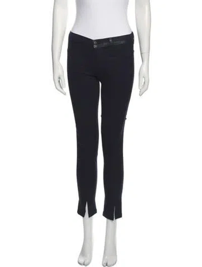 Pre-owned J Brand Mid-rise Skinny Leg Jeans In Black
