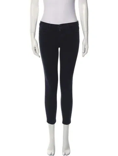 Pre-owned J Brand Mid-rise Skinny Leg Jeans In Black