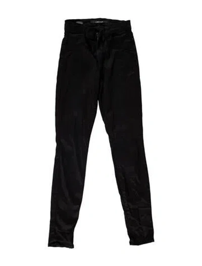 Pre-owned J Brand Mid-rise Skinny Leg Jeans In Black