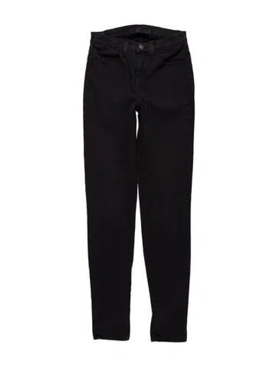 Pre-owned J Brand Mid-rise Skinny Leg Jeans In Black
