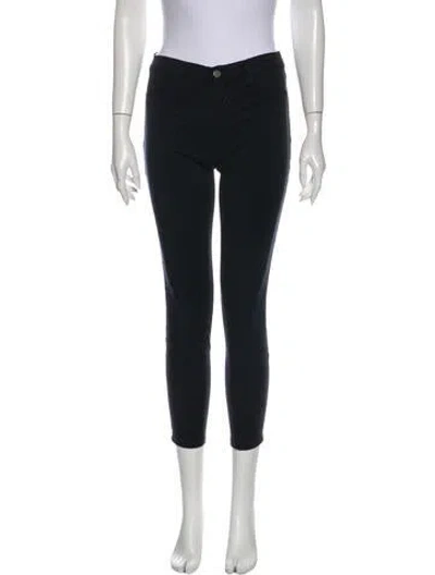 Pre-owned J Brand Mid-rise Skinny Leg Jeans In Black