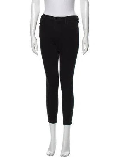 Pre-owned J Brand Mid-rise Skinny Leg Jeans In Black