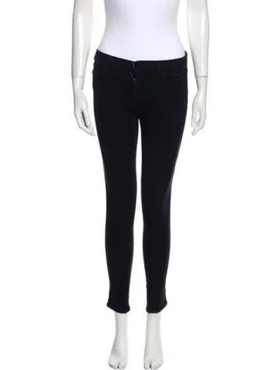Pre-owned J Brand Mid-rise Skinny Leg Jeans In Black
