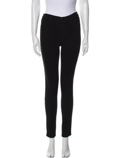 Pre-owned J Brand Mid-rise Skinny Leg Jeans In Black