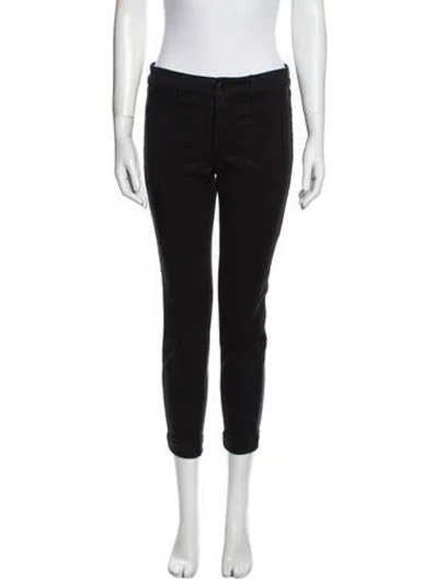 Pre-owned J Brand Mid-rise Skinny Leg Jeans In Black