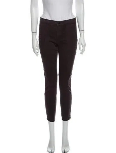 Pre-owned J Brand Mid-rise Skinny Leg Jeans In Black