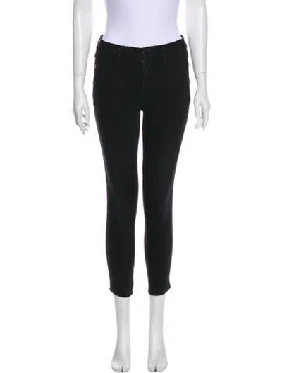 Pre-owned J Brand Mid-rise Skinny Leg Jeans In Black