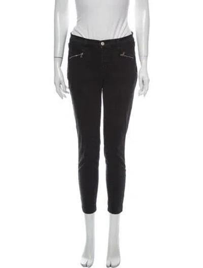 Pre-owned J Brand Mid-rise Skinny Leg Jeans In Black