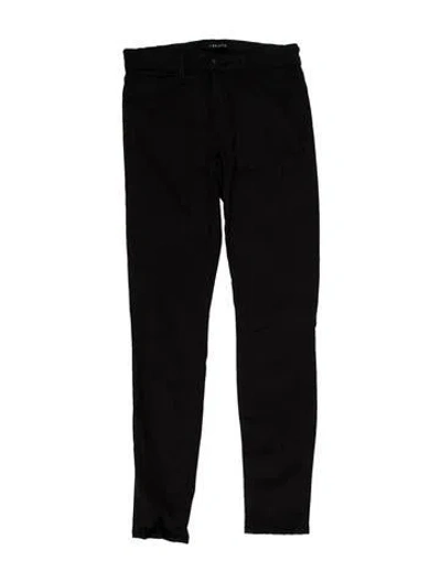 Pre-owned J Brand Mid-rise Skinny Leg Jeans In Black
