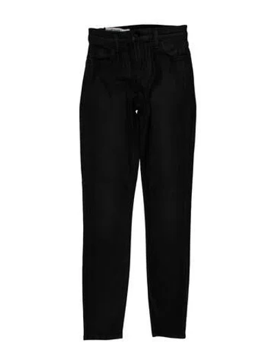 Pre-owned J Brand Mid-rise Skinny Leg Jeans In Black