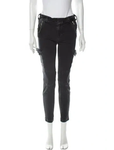 Pre-owned J Brand Mid-rise Skinny Leg Jeans In Black