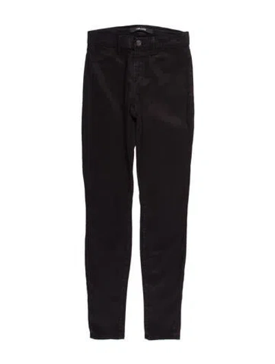Pre-owned J Brand Mid-rise Skinny Leg Jeans In Black