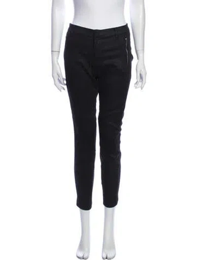 Pre-owned J Brand Mid-rise Skinny Leg Jeans In Black