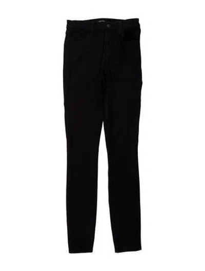 Pre-owned J Brand Mid-rise Skinny Leg Jeans In Black