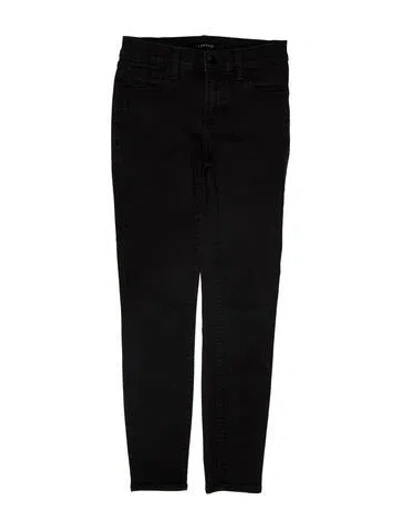 Pre-owned J Brand Mid-rise Skinny Leg Jeans In Black