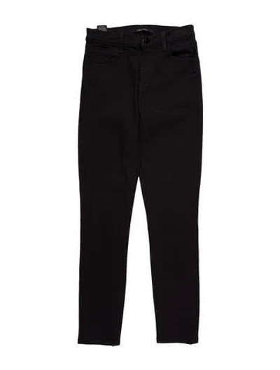 Pre-owned J Brand Mid-rise Skinny Leg Jeans In Black