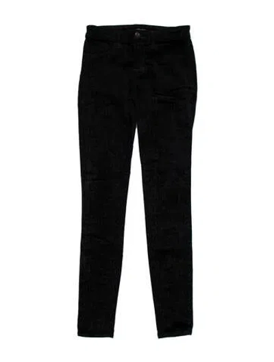 Pre-owned J Brand Mid-rise Skinny Leg Jeans In Black