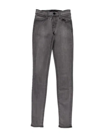 Pre-owned J Brand Mid-rise Skinny Leg Jeans In Black