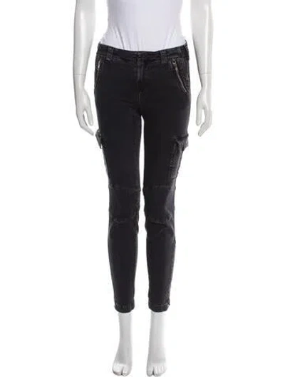 Pre-owned J Brand Mid-rise Skinny Leg Jeans In Black