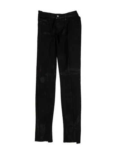 Pre-owned J Brand Mid-rise Skinny Leg Jeans In Black