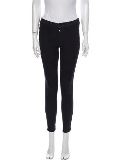 Pre-owned J Brand Mid-rise Skinny Leg Jeans In Black
