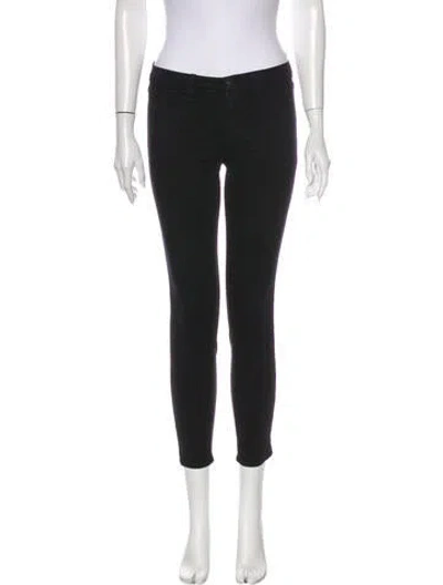 Pre-owned J Brand Mid-rise Skinny Leg Jeans In Black