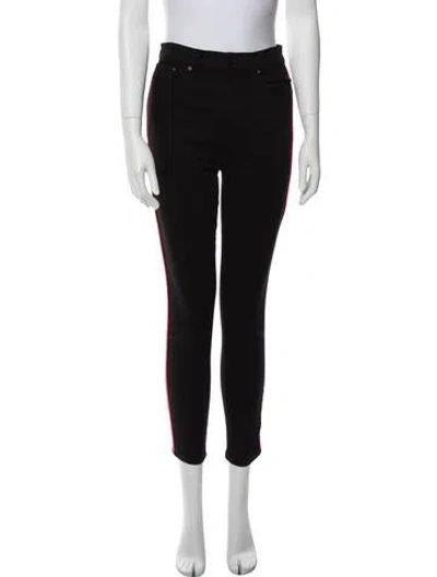 Pre-owned J Brand Mid-rise Skinny Leg Jeans In Black