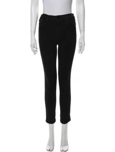 Pre-owned J Brand Mid-rise Skinny Leg Jeans In Black
