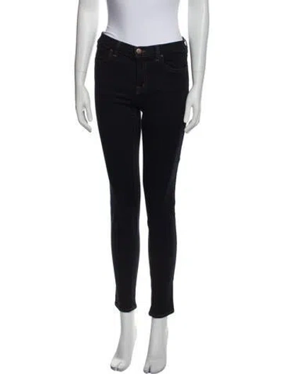 Pre-owned J Brand Mid-rise Skinny Leg Jeans In Blue