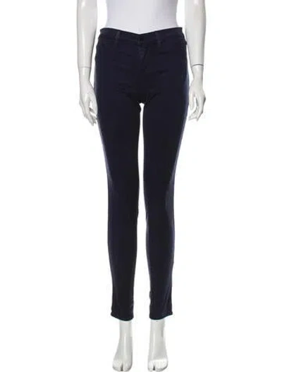 Pre-owned J Brand Mid-rise Skinny Leg Jeans In Blue