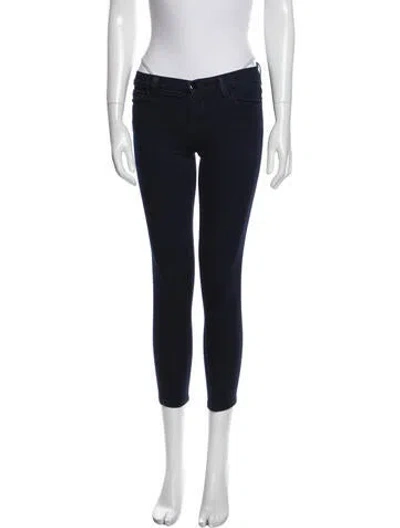 Pre-owned J Brand Mid-rise Skinny Leg Jeans In Blue