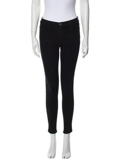 Pre-owned J Brand Mid-rise Skinny Leg Jeans In Blue