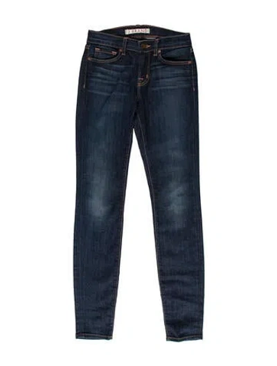 Pre-owned J Brand Mid-rise Skinny Leg Jeans In Blue