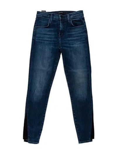 Pre-owned J Brand Mid-rise Skinny Leg Jeans In Blue