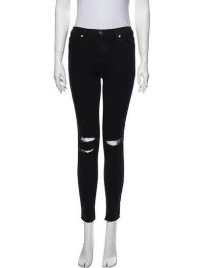 Pre-owned J Brand Mid-rise Skinny Leg Jeans In Blue