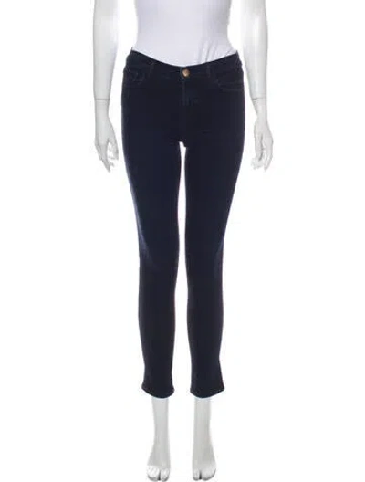 Pre-owned J Brand Mid-rise Skinny Leg Jeans In Blue