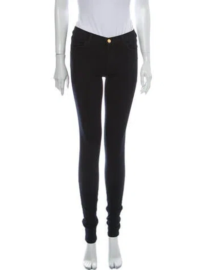 Pre-owned J Brand Mid-rise Skinny Leg Jeans In Blue
