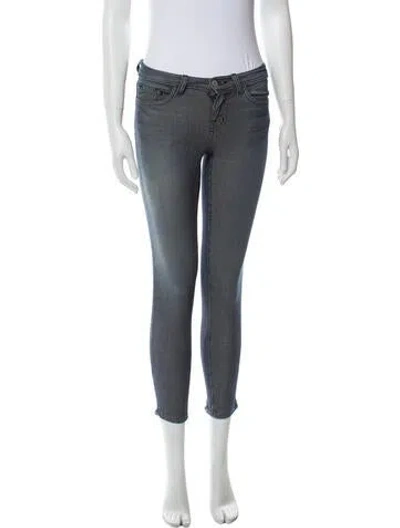 Pre-owned J Brand Mid-rise Skinny Leg Jeans In Blue