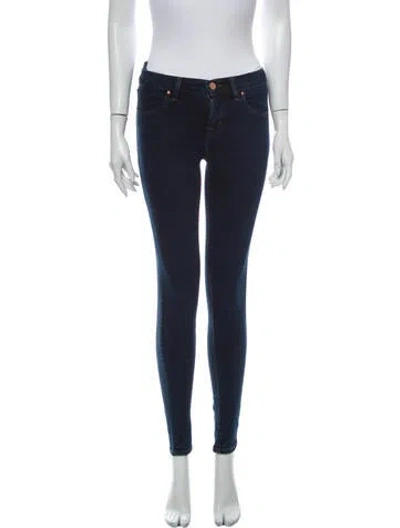 Pre-owned J Brand Mid-rise Skinny Leg Jeans In Blue