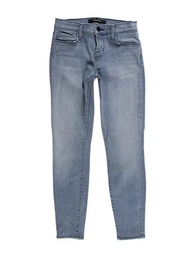 Pre-owned J Brand Mid-rise Skinny Leg Jeans In Blue