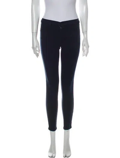 Pre-owned J Brand Mid-rise Skinny Leg Jeans In Blue